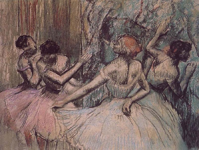 Edgar Degas Dance behind the curtain France oil painting art